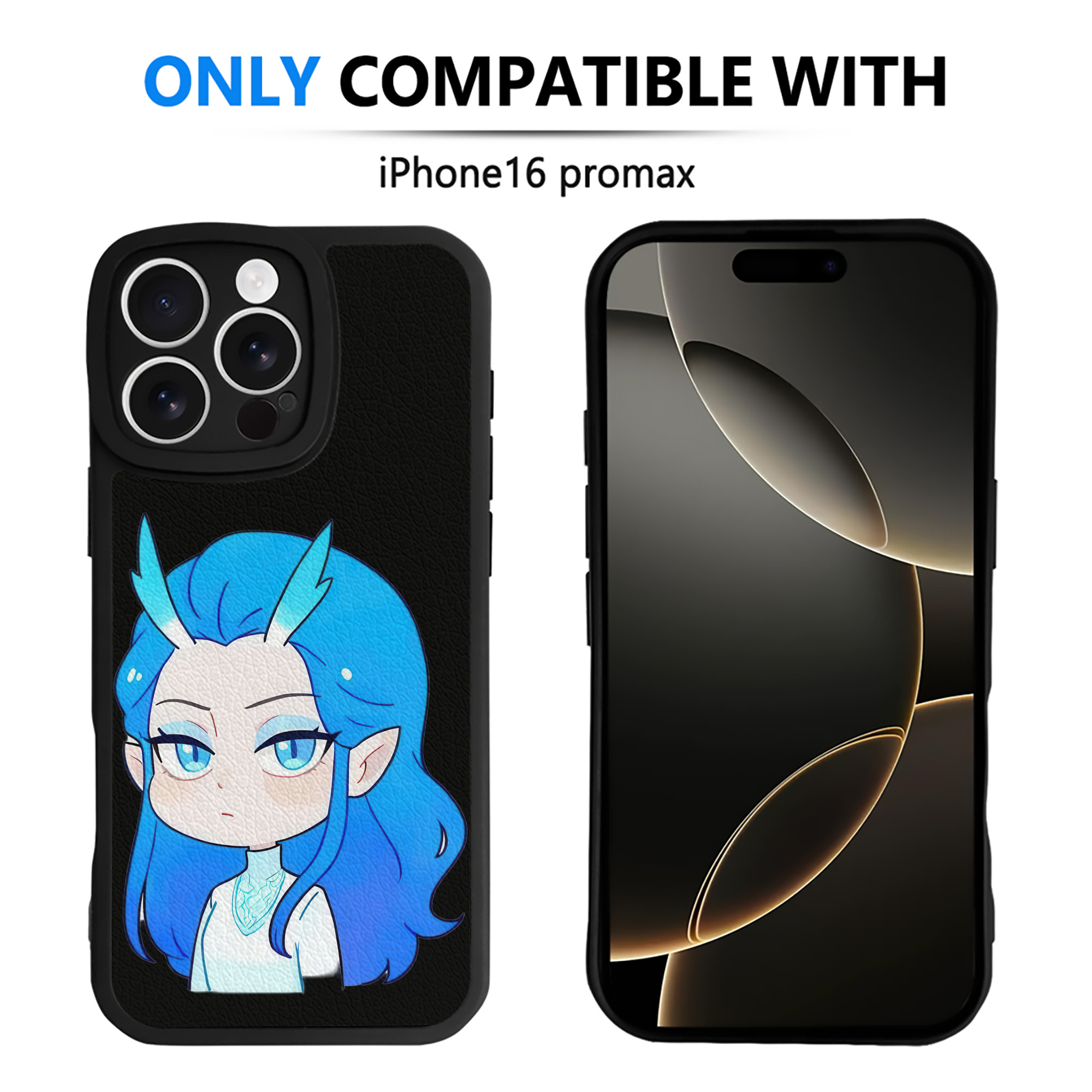 （画像用） Ne Zha 2 ナタ 魔童の大暴れ 【iPhone 16シリーズ対応】シリコンスマホケース（レザー調） 材質：シリコン